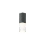 Gullo 6.4cm Diamond Pattern Ceiling With Tier Pattern Acrylic Shade, 1 x GU10, IP54, Grey/Clear, 2yrs Warranty