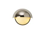 Gancia Wall Light, 2 x E14, IP54 (Indoor Use Only), Polished Nickel/Opal Glass