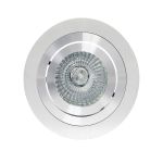 Basico GU10 Swivel Downlight 9.2cm Round 1 x GU10 Max 50W Aluminium, Cut Out: 80mm, Lampholder Included