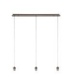 Baymont Antique Brass 3 Light E27 Universal Linear Pendant, Suitable For A Vast Selection Of Shades 2m