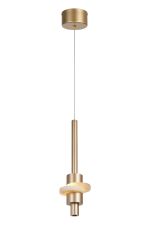 Betty Single Pendant, 7W LED, 3000K, 840lm, Gold/Faux Alabaster, 3yrs Warranty
