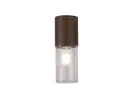 Pizzasy 9cm 22cm Ceiling/Post Lamp 1 x E27, IP54, Matt Brown/Crackled Clear, 2yrs Warranty