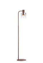 Brandroot Floor Lamp, 1 Light E27, Mocha / Iridescent Fade Glass