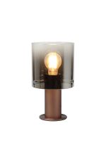 Brandroot Table Lamp, 1 Light E27, Mocha/Smoke Fade Glass