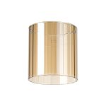 Brandroot Ribbed 140 x 150mm Glass, Wide Inner Lines, Amber