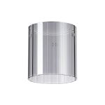 Brandroot Ribbed 140 x 150mm Glass, Wide Inner Lines, Smoke