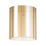 Brandroot Ribbed 180 x 200mm Glass, Wide Inner Lines, Amber