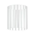 Brandroot Ribbed 180 x 200mm Glass, Wide Inner Lines, Frosted/Clear