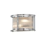 Lyon Wall Light, 2 x E14, Polished Chrome/Clear Glass