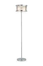 Lyon Floor Lamp, 3 x E14, Polished Chrome/Clear Glass