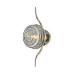 Corte 1 Light Wall/Flush Light With 160mm Glass, Polished Nickel/Smoke