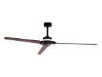 Brisa 175cm 20W LED Dimmable Ceiling Light With 40W Fan, 2700-5000K Remote & APP Control, Black/Wood, Reversible Blades, 1400lm, IP44, 5yrs Warranty