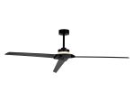 Brisa 175cm 20W LED Dimmable Light With 40W Reversible Fan, 2700-5000K Remote & APP Control, Black, Reversible Blades, 1400lm, IP44, 5yrs Warranty