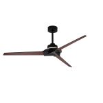 Brisa Mini 150cm 20W LED Dimmable Ceiling Light With Fan, 2700-5000K Remote & APP Control, Black/Wood, Reversible Blades, 1400lm, IP44, 5yrs Warranty