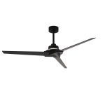 Brisa Mini 150cm 20W LED Dimmable Light With Reversible Fan, 2700-5000K Remote & APP Control, Black, Reversible Blades, 1400lm, IP44 5yrs Warranty