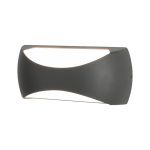Butan Wall Lamp, 2 x 6W LED, 3000K, 1000lm, IP65, Dark Grey, 3yrs Warranty