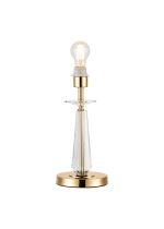 Arena 34cm Table Lamp WITHOUT SHADE, 1 Light E27, French Gold/Clear Crystal