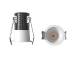 Cane 4cm Spotlight, 3W LED, 3000K, 210lm, White, Cut Out: 36mm, Driver Included, 3yrs Warranty
