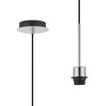 Carrie 12cm Polished Chrome 1 Light E27 Universal Single Pendant (FRAME ONLY), Suitable For A Vast Selection Of Shades