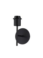 Carrie 1 Light Wall Lamp Without Shade, E27 Satin Black