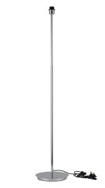 Carrie Polished Chrome E27 Universal Floor Lamp, Suitable For A Vast Selection Of Shades