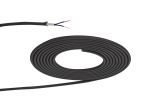 Cavo 1m Grey Braided 2 Core 0.75mm Cable VDE Approved (qty ordered will be supplied as one continuous length)
