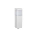 Chicago 35cm Square Post Lamp, 1 x E27, IP65, Matt White, 2yrs Warranty