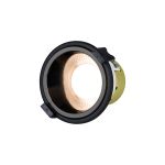 Mila, 5/8W, Triac Dimmable 4CCT LED Fire Rated Downlight, Black Chrome Inner & Black Trim, Cut Out: 70mm, 800lm 60° Deg IP65, 5yrs Warranty