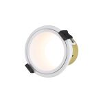 Mila, 5/8W, Triac Dimmable 4CCT LED Fire Rated Downlight, White Inner, Cut Out: 70mm, 800lm, 60° Deg, IP65, 5yrs Warranty