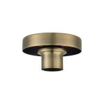 Zenth 12cm Antique Brass 1 Light E27 Shallow Ceiling Light (FRAME ONLY)