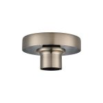 Zenth 12cm Satin Nickel 1 Light E27 Shallow Ceiling Light (FRAME ONLY)