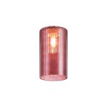 Zenth 10x18cm Purple Ribbed Slim Tube Glass (AD), Shade