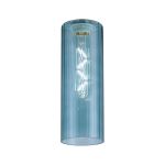 Zenth 10x28cm Petrol Blue Ribbed Slim Tube Glass (AD), Shade
