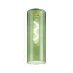 Zenth 10x28cm Green Ribbed Slim Tube Glass (AD), Shade