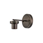 Zenth Matt Bronze 1 Light E27 Round Plate Wall Light (FRAME ONLY)