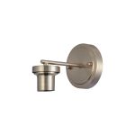 Zenth Satin Nickel 1 Light E27 Round Plate Wall Light (FRAME ONLY)