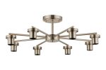 Zenth 66cm Satin Nickel 8 Light Downward Semi Ceiling (FRAME ONLY)