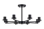 Zenth 66cm Satin Black 8 Light Upward Semi Ceiling (FRAME ONLY)