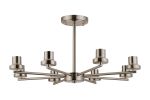 Zenth 66cm Satin Nickel 8 Light Upward Semi Ceiling (FRAME ONLY)