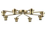 Zenth Antique Brass 8 Light Flush Ceiling (FRAME ONLY)
