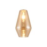 Zenth 18x29cm Amber Plated Kite Glass (F), Shade