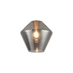 Zenth 23x21.5cm Smoke Plated Diamond Glass (H), Shade