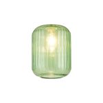 Zenth 20x25.5cm Green Ribbed Cylinder Glass (P), Shade