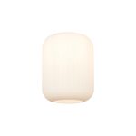 Zenth 20x25.5cm Opal Ribbed Cylinder Glass (P), Shade