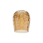 Zenth 15x18.5cm Amber Plated Ripple Wine Glass (R), Shade