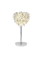 Coniston Table Lamp, 2 Light E14, Polished Chrome/Crystal