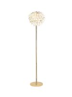 Coniston Floor Lamp, 3 Light E14, French Gold/Crystal