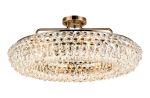 Coniston 80cm Semi Flush Ring Ceiling, 8 Light E14, Antique Brass/Crystal Item Weight: 20kg