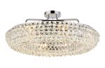 Coniston 80cm Semi Flush Ring Ceiling, 8 Light E14, Polished Chrome/Crystal Item Weight: 20kg