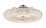 Coniston 95cm Semi Flush Ring Ceiling, 15 Light E14, Polished Chrome/Crystal Item Weight: 24kg
